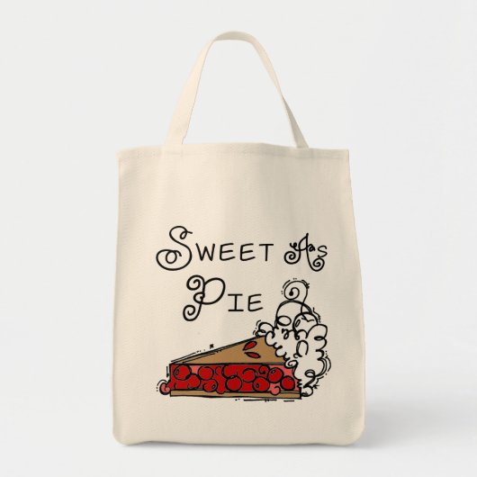 パイとして菓子 トートバッグ (正面)