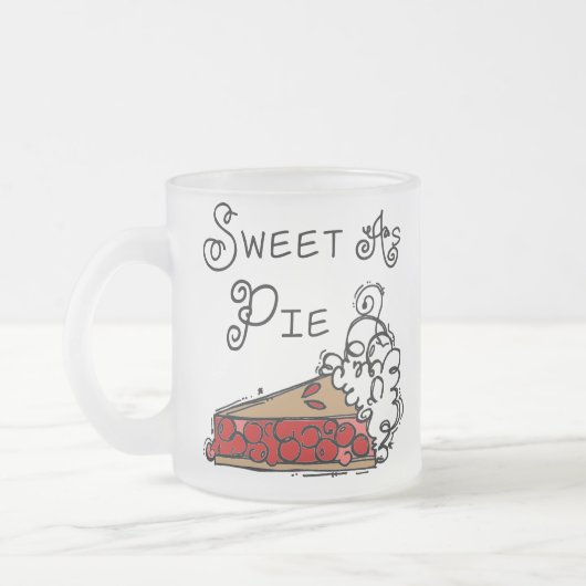 パイとして菓子 フロストグラスマグカップ (左)