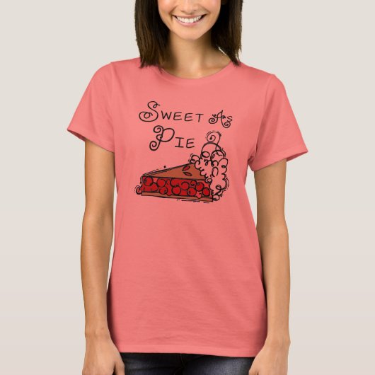 パイとして菓子 Tシャツ (正面)