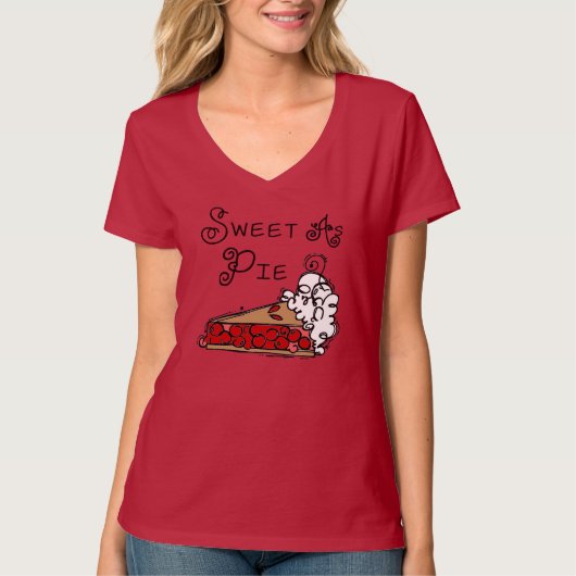 パイとして菓子 Tシャツ (正面)