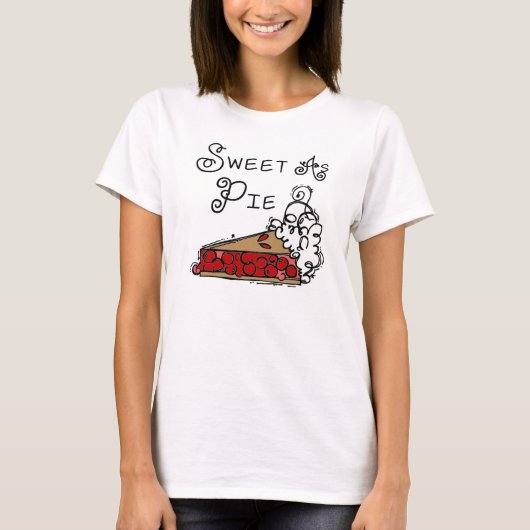 パイとして菓子 Tシャツ (正面)