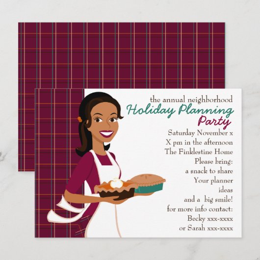 パイとプレイド 招待状 (正面/裏面)