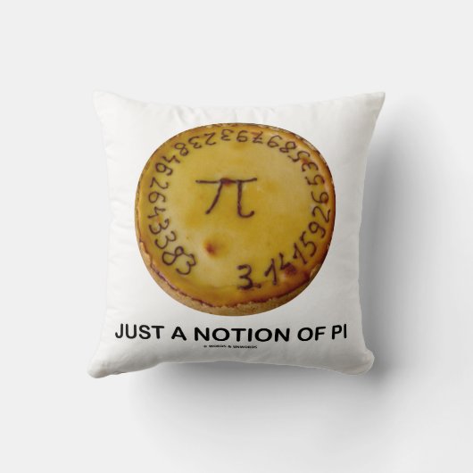 パイに対するパイことわざの概念焼いただ クッション (裏面)