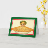 パイに焼き込められた カード (黄色い花)