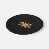 パイに落ちる – コージーオータムカボチャパイデザインC ペーパープレート (アングル)