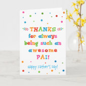 パイのお父さんのデイカード カード (黄色い花)