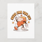 パイのためにここに – Thanksgiving Pumpkin おもしろい Pie エンクロージャーカード (裏面)