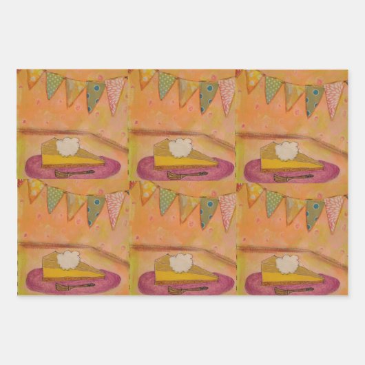 パイのみ ラッピングペーパーシート (正面)