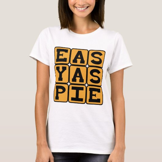 パイのように簡単 Tシャツ (正面)