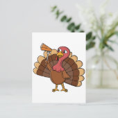 パイのスライスを持つトルコ ポストカード (スタンド正面)