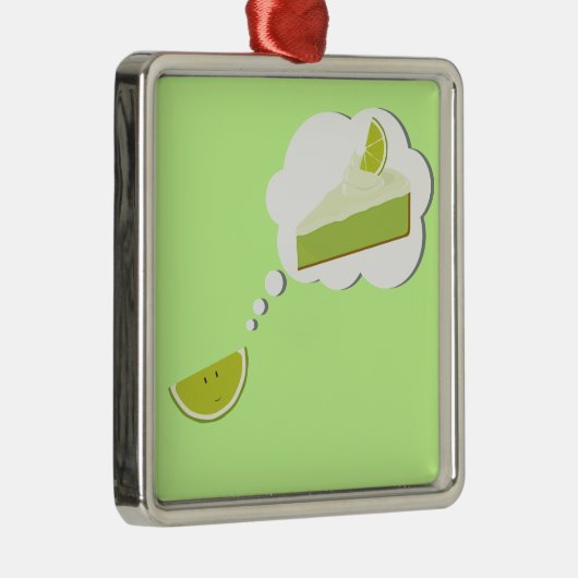 パイのライムの切れの考えること メタルオーナメント (右)