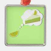 パイのライムの切れの考えること メタルオーナメント (正面)