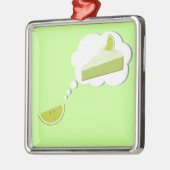 パイのライムの切れの考えること メタルオーナメント (左)