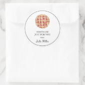 パイのラベルだけのための自家製 ラウンドシール (バッグ)