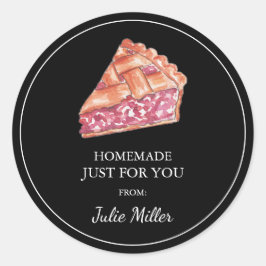 パイのラベルだけのための自家製 ラウンドシール