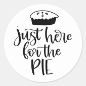 パイの感謝祭を聞く ラウンドシール (正面)