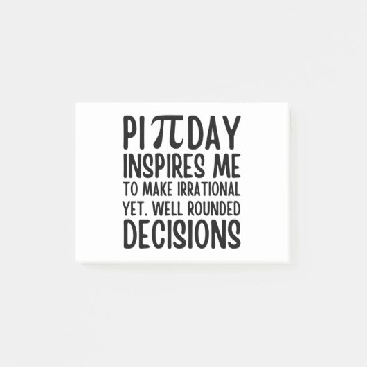 パイの日おもしろい ポストイット (正面)
