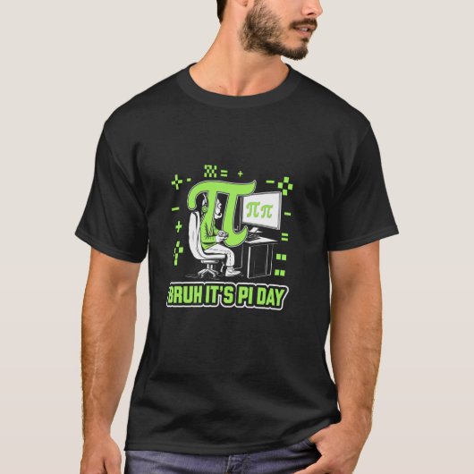 パイの日だってば!パイ記号ゲーマー Tシャツ (正面)