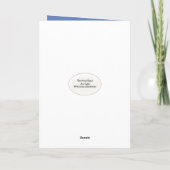 パイの日のためのブルーベリーパイ カード (裏面)