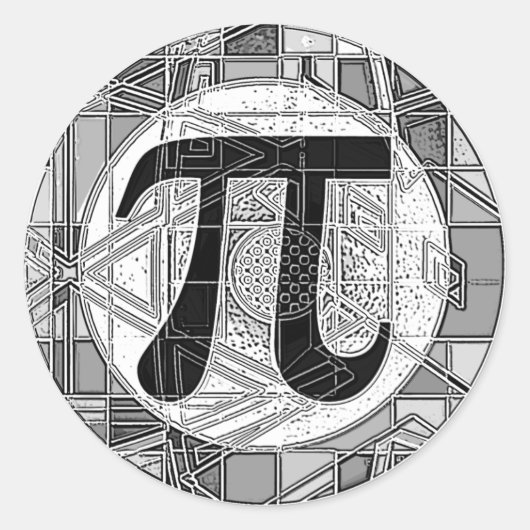 パイの日の記号ラウンドの種類 ラウンドシール (正面)