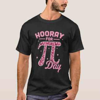 パイの日を祝おう 数学教師 ヒョウ柄 パイの日 Tシャツ
