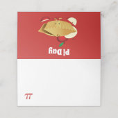 パイの日アップルパイの漫画の文字番号 プレイスカード (外部開封)