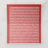 パイの日アップルパイの漫画の文字番号 プレイスカード (内部開封)