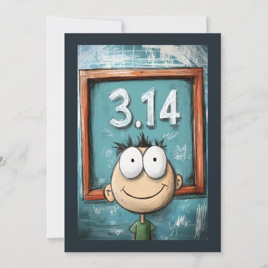 パイの日ウィムジー大きな目の漫画のキャラクター 招待状 (正面)