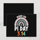 パイの日生まれの誕生日 数学 面白い ポストカード (正面/裏面)