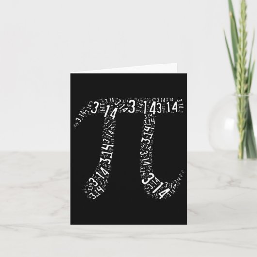 パイの日 – おたくギーク – 愛Math Piシンボル – 子供たち私 カード (正面)