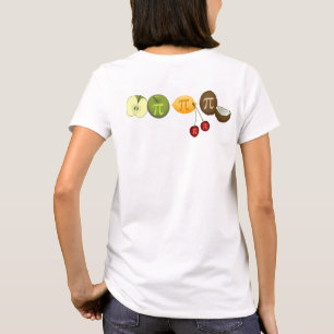 パイの日、さまざまなフルーツTシャツのパイ Tシャツ