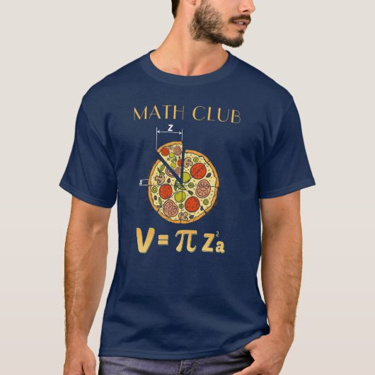 パイの日 数学クラブ オーダーメイド スクール 先生 Tシャツ (正面)