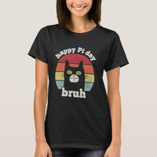 パイの日 数学教師 パイの日 面白い 猫 ヴィ Tシャツ