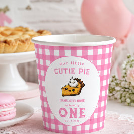 パイの日＆1歳の誕生日おめでとう 紙コップ