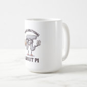 パイの日Tシャツ – 円周率への無理な想い コーヒーマグカップ (正面右)