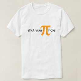 パイの穴オレンジパイシャツを閉めなさい Tシャツ