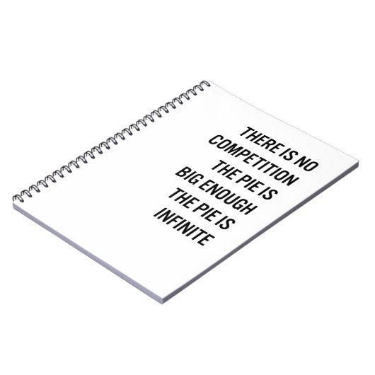 パイはです十分に大きい引用文(カスタマイズ可能な色) ノートブック (左側)