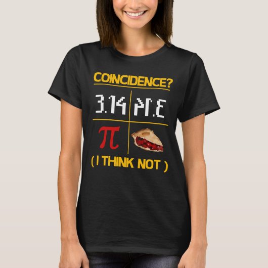 パイはパイ一致数演算プンパイ日に等しい Tシャツ (正面)