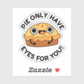 パイは食べ物のパンの目おもしろいしか持たない シール (シート)