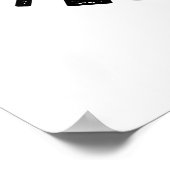 パイは食べ物のパンの目おもしろいしか持たない ポスター (角)