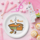 パイをお願い |パンプキンパイ |感謝祭の休日 ペーパープレート (パーティー)