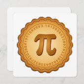 パイをパイの日パーティーに移動 招待状 (正面/裏面)