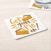 パイを出せ! スクエアペーパーコースター (アングル)