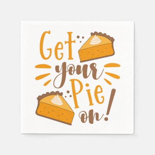 パイを出せ! スタンダードカクテルナプキン (正面)