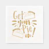パイを出せ! 箔ナプキン (正面)