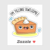 パイを詰め素晴らしておもしろいいる シール (シート)