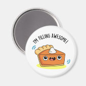 パイを詰め素晴らしておもしろいいる マグネット (正面/裏面)