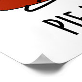 パイを食べおもしろい物パイパン ポスター (角)