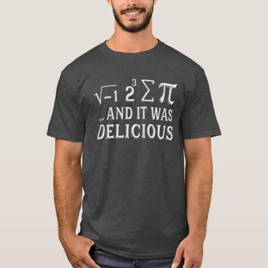 パイを食べちゃった I 8 Sum Pi Tシャツ (正面)