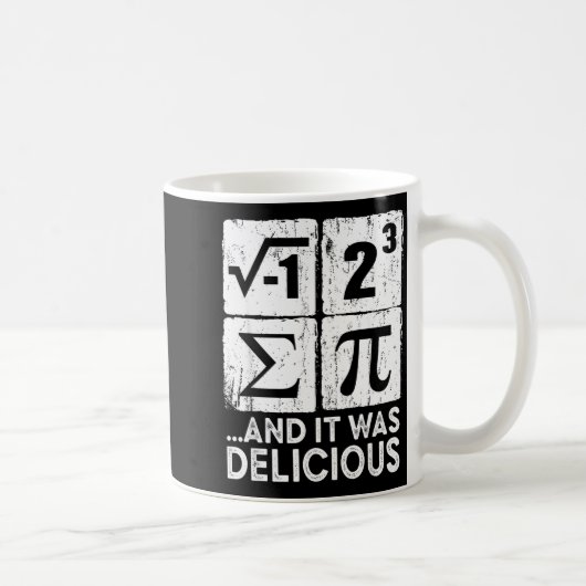 パイを食べておいしかった パイの日のジョーク M コーヒーマグカップ (右)